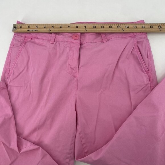 Crown & Ivy Size 10 Pink Charolette Chino Pants Casual Preppy - Picture 5 of 9